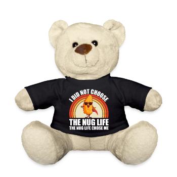 Funny Nug-Life Kids Toddler I Love Chicken Nuggets - Teddy Bear - black - Front