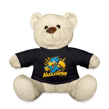 Kazakhstan Eagle Flag Flag Power Cool Gift - Teddy Bear - black - Front