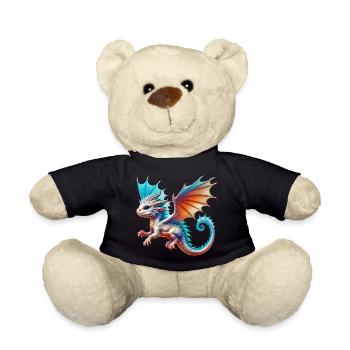 Dragon - Teddy Bear - black - Front