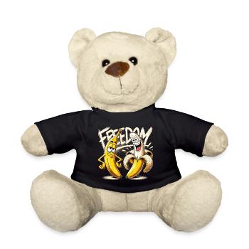 Cadeau banane liberté - Nounours - noir - Devant
