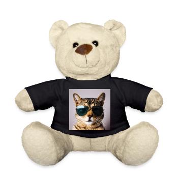 Chat avec des lunettes de soleil - Nounours - noir - Devant