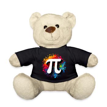Pirate Pi Day Pirate Motif Math Fans Teacher - Teddy Bear - black - Front