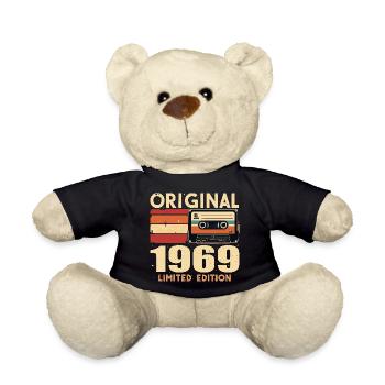 1969 Geburtstagsgeschenk, 56 Jahre Alt, Weihnachts - Teddy - Schwarz - Vorne