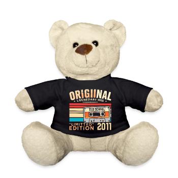 Original 2011, Legendary since 2011 Vintage 2011 - Teddy Bear - black - Front
