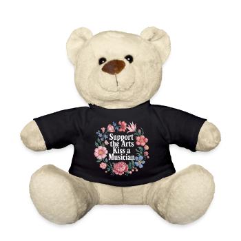 Support The Arts Kiss A Musician - Teddy - Schwarz - Vorne