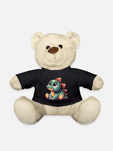 Stegosaurus Baby Dino Babydino Dinobaby Geschenk - Teddy - Schwarz