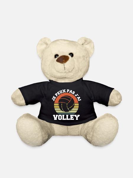 Je peux pas j ai Volley Humour cadeau - Nounours - noir