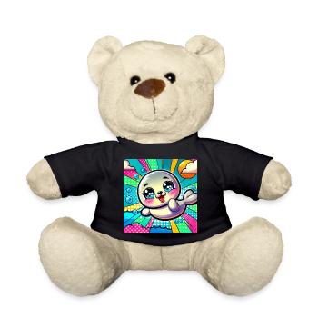 Bunte robbe - Teddy - Schwarz - Vorne