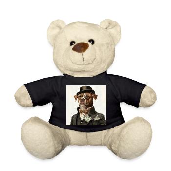 Chien aristocrate en costume - Nounours - noir - Devant