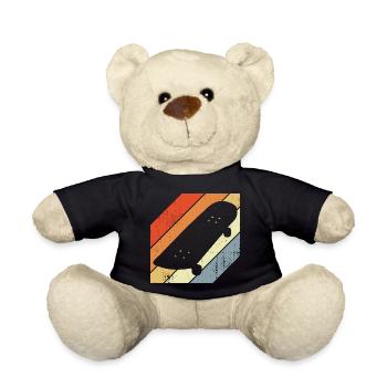 Skateboard Skizze - Teddy - Schwarz - Vorne