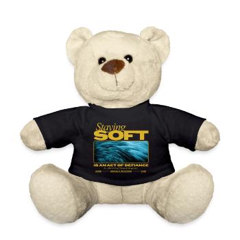 Staying Soft – Power in Gentleness - Teddy Bear - black - Front