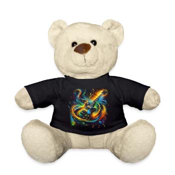 Colorful Guitar Expression - Teddy Bear - black - Front