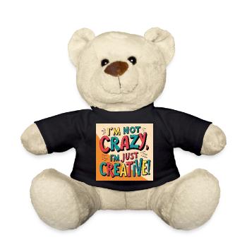 Je ne suis pas fou, je suis juste créatif - Nounours - noir - Devant