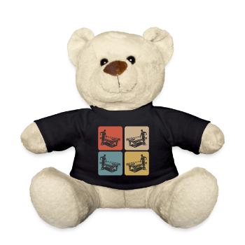 Vintage Billard Spieler - Teddy - Schwarz - Vorne