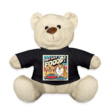 Comic Dogs - We Love Food - Teddy - Schwarz - Vorne