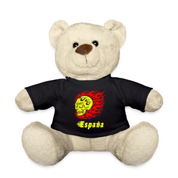 Spanein Skull Design - Teddy Bear - black - Front