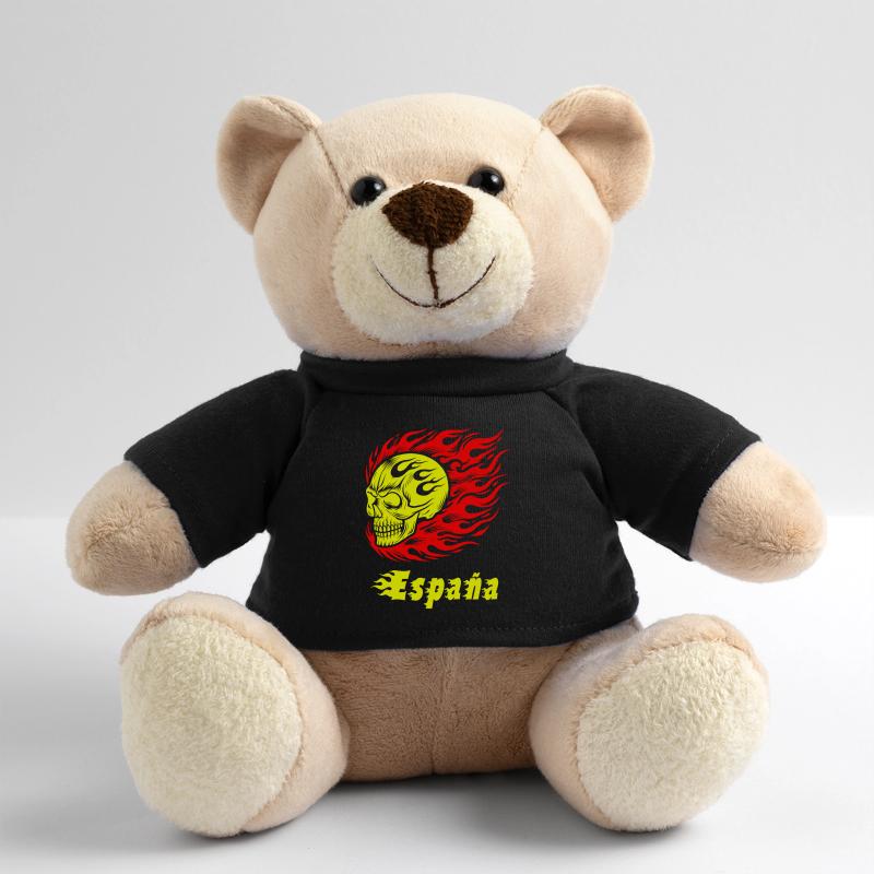 Spanein Skull Design Teddy Bear