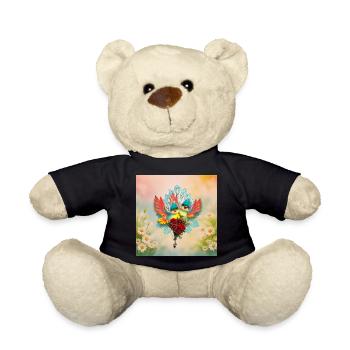The friendly birds of good humor - Teddy Bear - black - Front