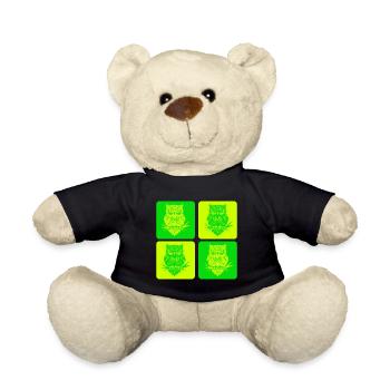 Eule – Zeitlose Eleganz im Wald - Teddy - Schwarz - Vorne