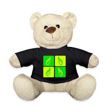 Eleganter Fasanenvogel – Natur trifft Kunst - Teddy - Schwarz - Vorne