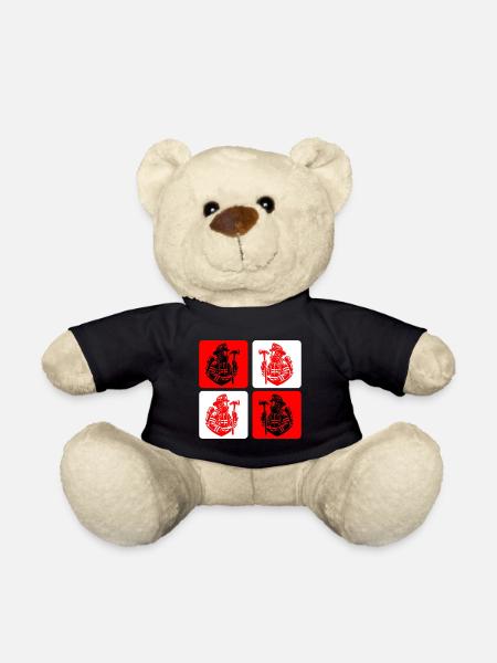 Feuerwehr – Mut im Einsatz - Teddy - Schwarz