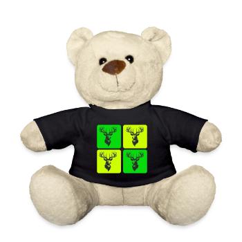 Majestätischer Hirsch – Symbol der Wildnis - Teddy - Schwarz - Vorne
