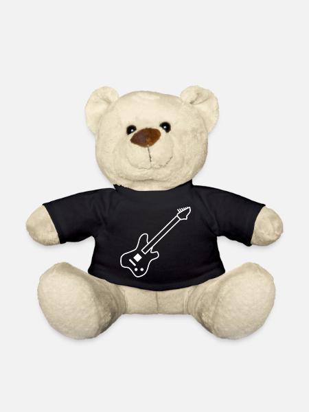 E-Gitarre Gitrarre Musik Rock - Teddy - Schwarz