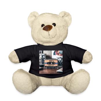80s - Teddy Bear - black - Front