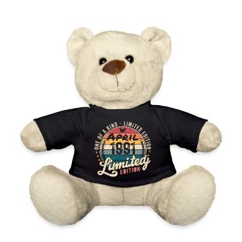 Avril 1991 Vintage Vintage Anniversaire Avril 1991 - Nounours - noir - Devant