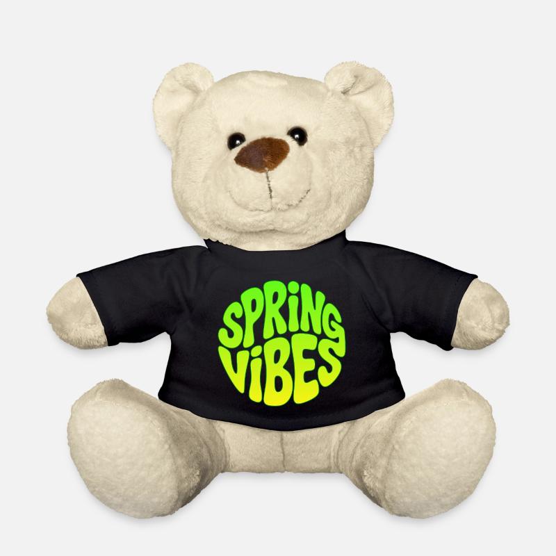 Frühlingsanfang - Spring vibes - Teddy - Schwarz