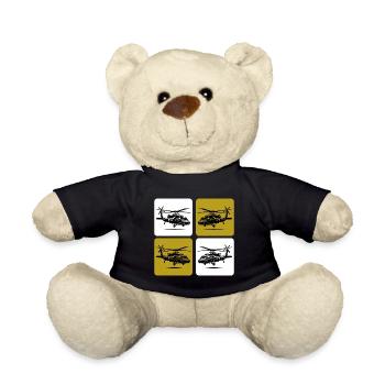 Army Hubschrauber – Militär - Teddy - Schwarz - Vorne