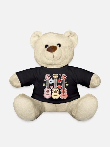 Ukulele Cartoon-Stil - Teddy - Schwarz