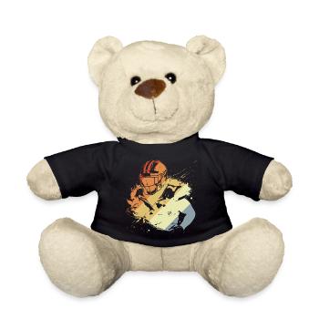 Joueur de football rétro - Nounours - noir - Devant