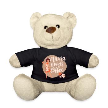 Mama needs coffee - Teddy - Schwarz - Vorne