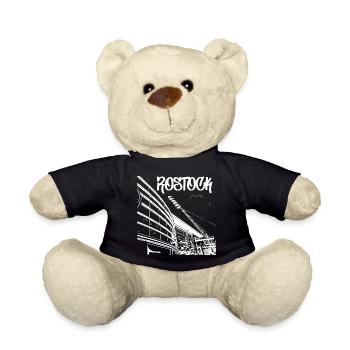 Rostock Skyline Stadionblick - Teddy - Schwarz - Vorne