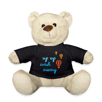 Ballonfahrt up away Himmel Reise Reisefieber - Teddy - Schwarz - Vorne