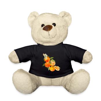 Orangen Summer Orange Trend 2025 Vintage Retro - Teddy - Schwarz - Vorne