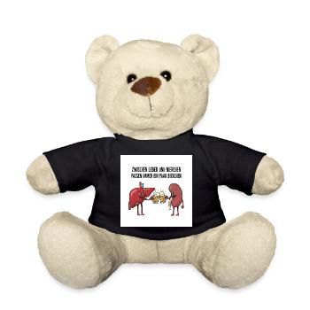 Prost, Leber und Niere! – Ein Bierchen geht immer - Teddy - Schwarz - Vorne