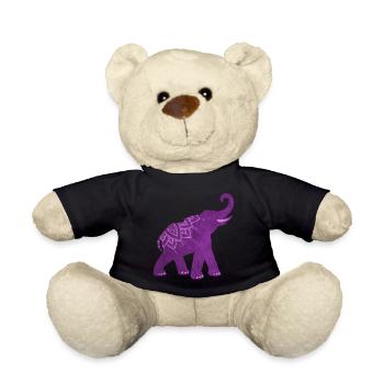 Yoga Mandala Indien Yoga Namaste Meditation om - Teddy - Schwarz - Vorne