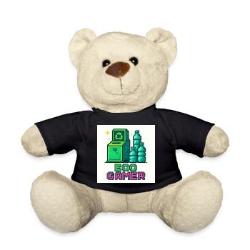 Pixel Eco Gamer Design - Teddy - Schwarz - Vorne