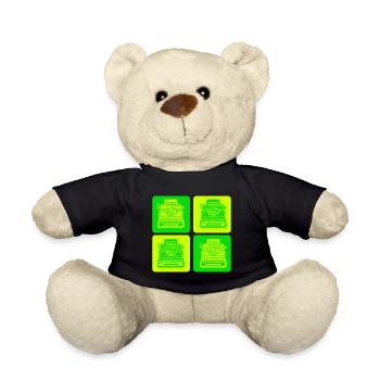 Conception de machine à écrire - Nounours - noir - Devant