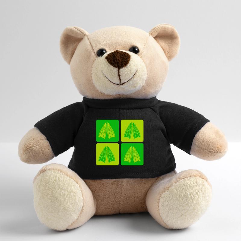 Conception de palmes de plongée rétro Nounours