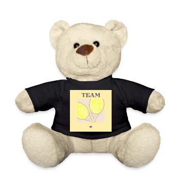 TENNIS D’ÉTÉ - TENNIS PARTNER HEART - Nounours - noir - Devant