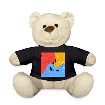 Verrückte Farben - Teddy - Schwarz - Vorne