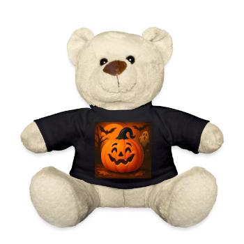 Cadeau de costume effrayant de citrouille d’Halloween - Nounours - noir - Devant