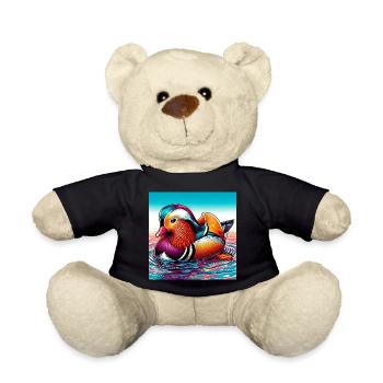 Mandarin duck - Teddy Bear - black - Front