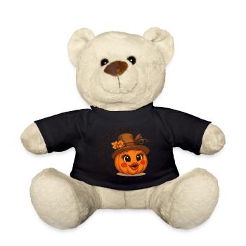 Autumn Pumpkin - Teddy Bear - black - Front