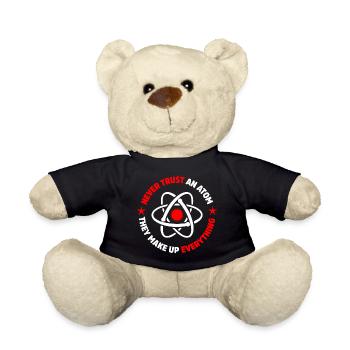 Protons, neutrons, électrons, - Nounours - noir - Devant