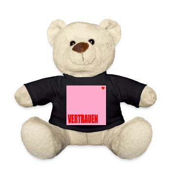 VERTRAUEN HERZ - Teddy - Schwarz - Vorne