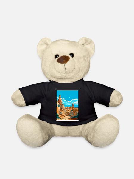 Valletta Malta Vintage-Reiseplakat Cityscape WPA - Teddy - Schwarz